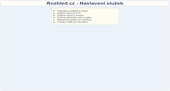 Desktop Screenshot of klient.rozhled.cz